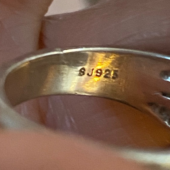 925 Sterling Silver & Faceted Smokey quartz Ring - Picture 10 of 16